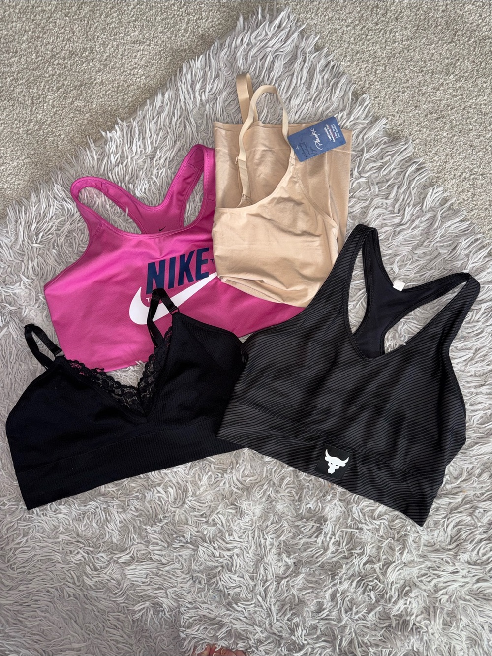 4pc Plus Size Sports Bra Bralette Shapewear Lot Nike UA Torrid Playtex XL-2XL